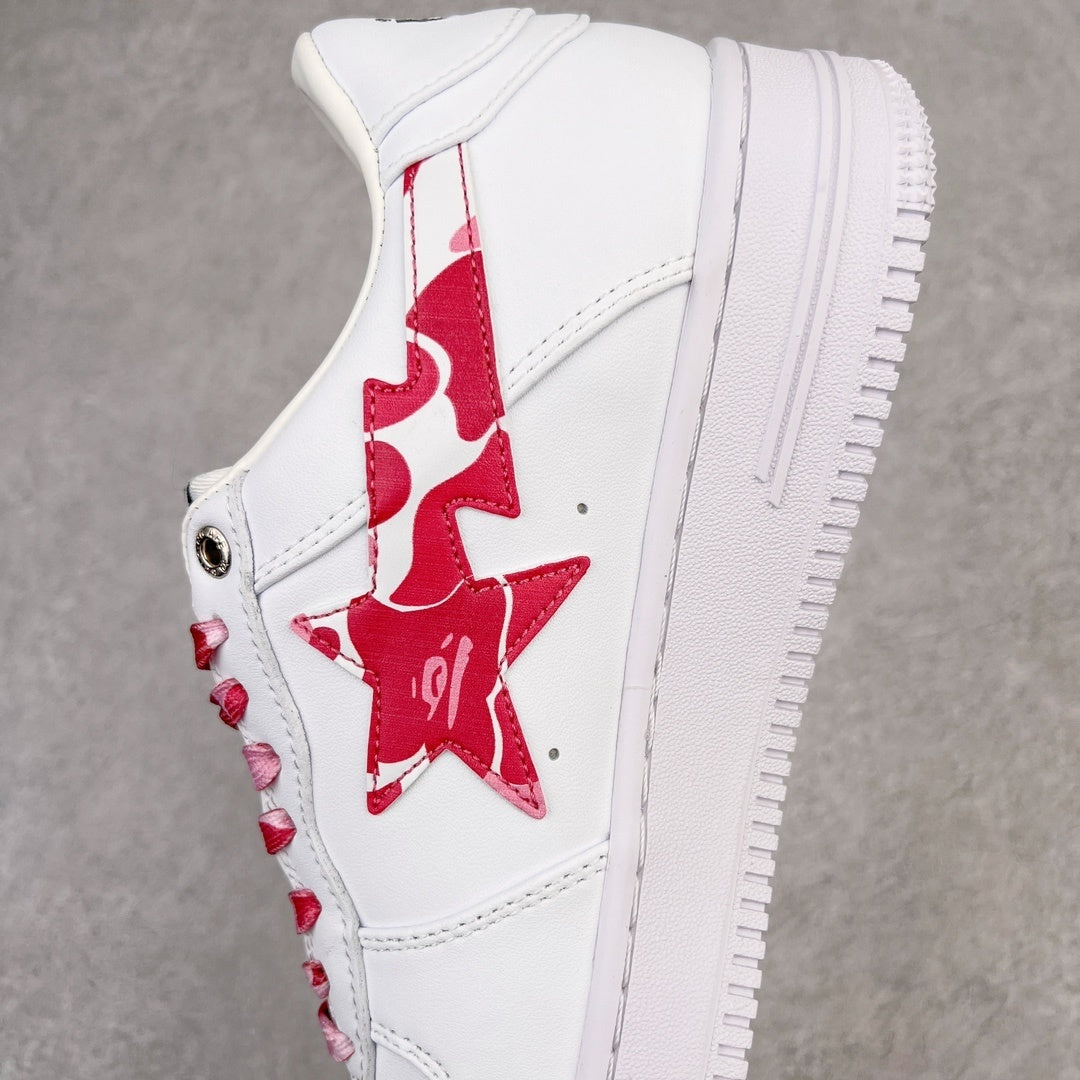 Bape Sta "White ABC Camo Pink"