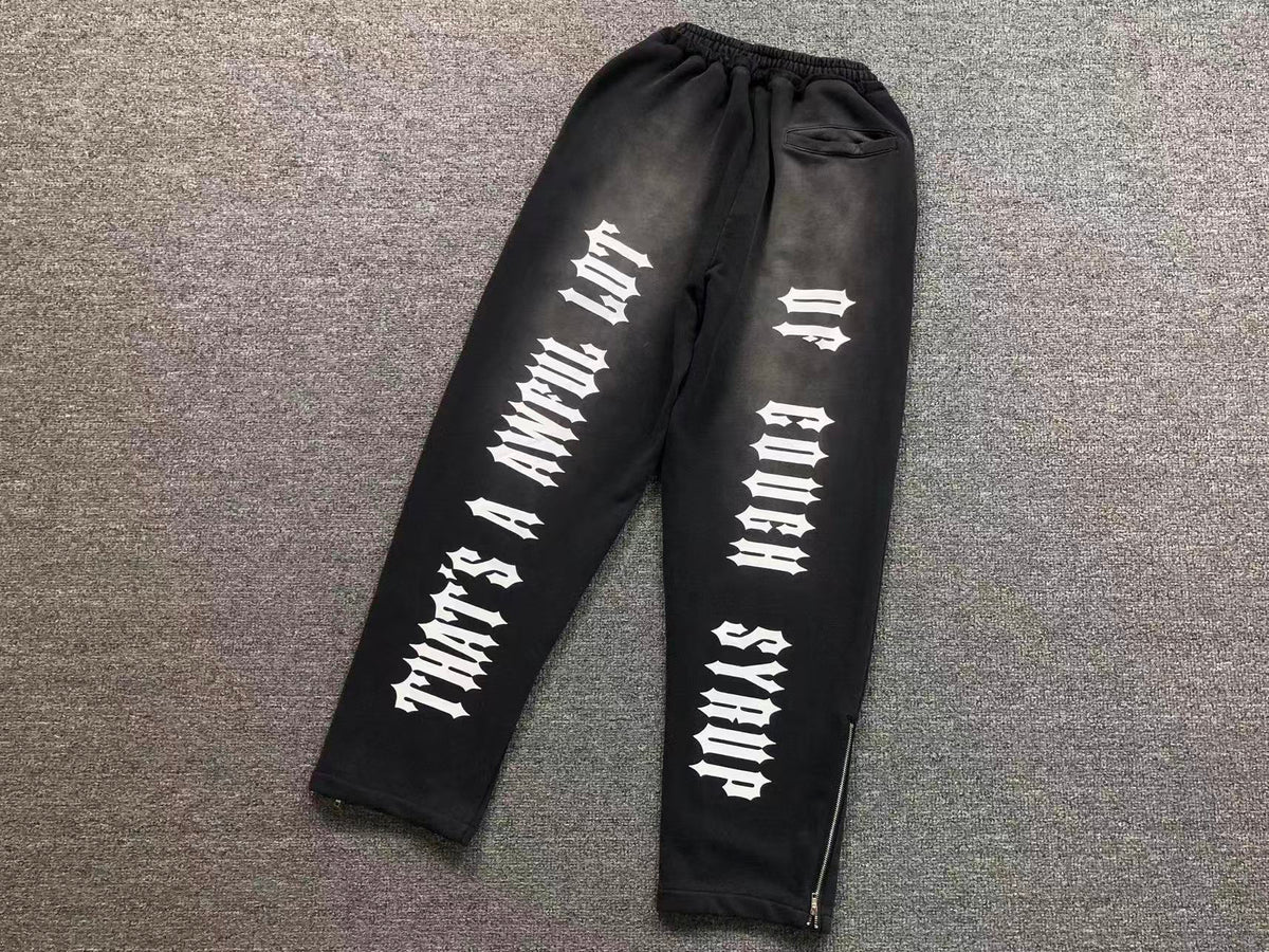 Calça moletom Trapstar X Coughsyrup Thats A Awful Lot Of Coughsyrup