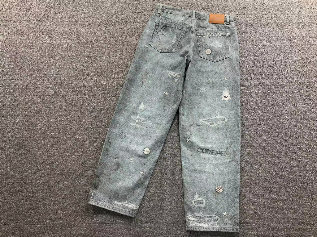 Calça Supreme HJR Trompe L'oeil Loose