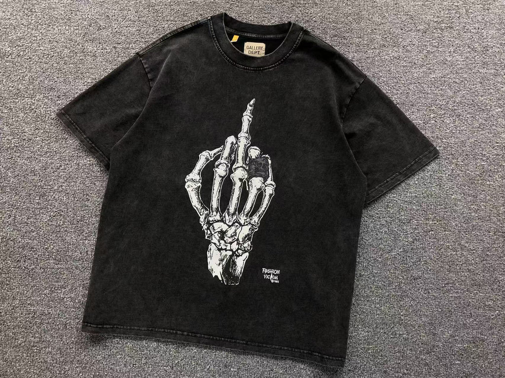 Camiseta GALLERY DEPT Skeleton Middle Finger