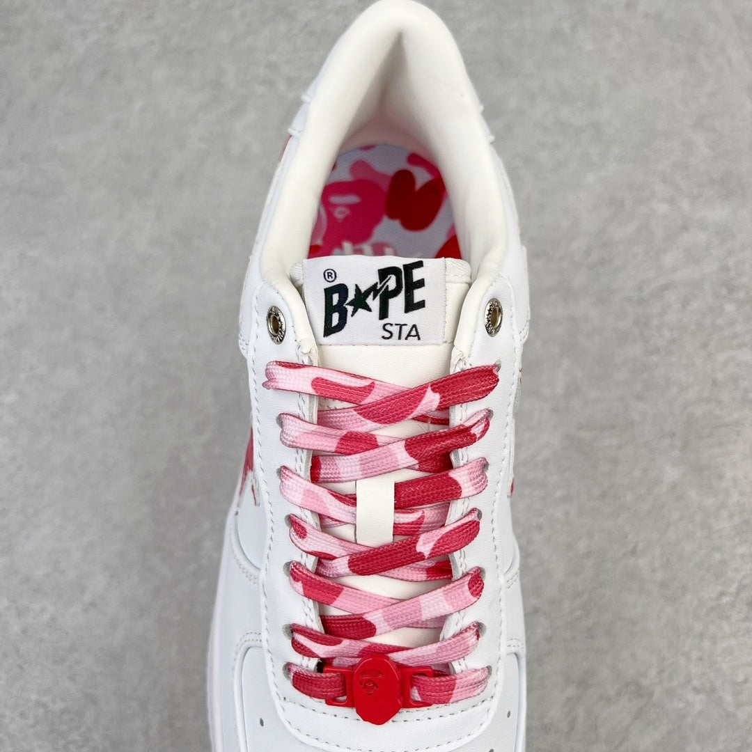 Bape Sta "White ABC Camo Pink"