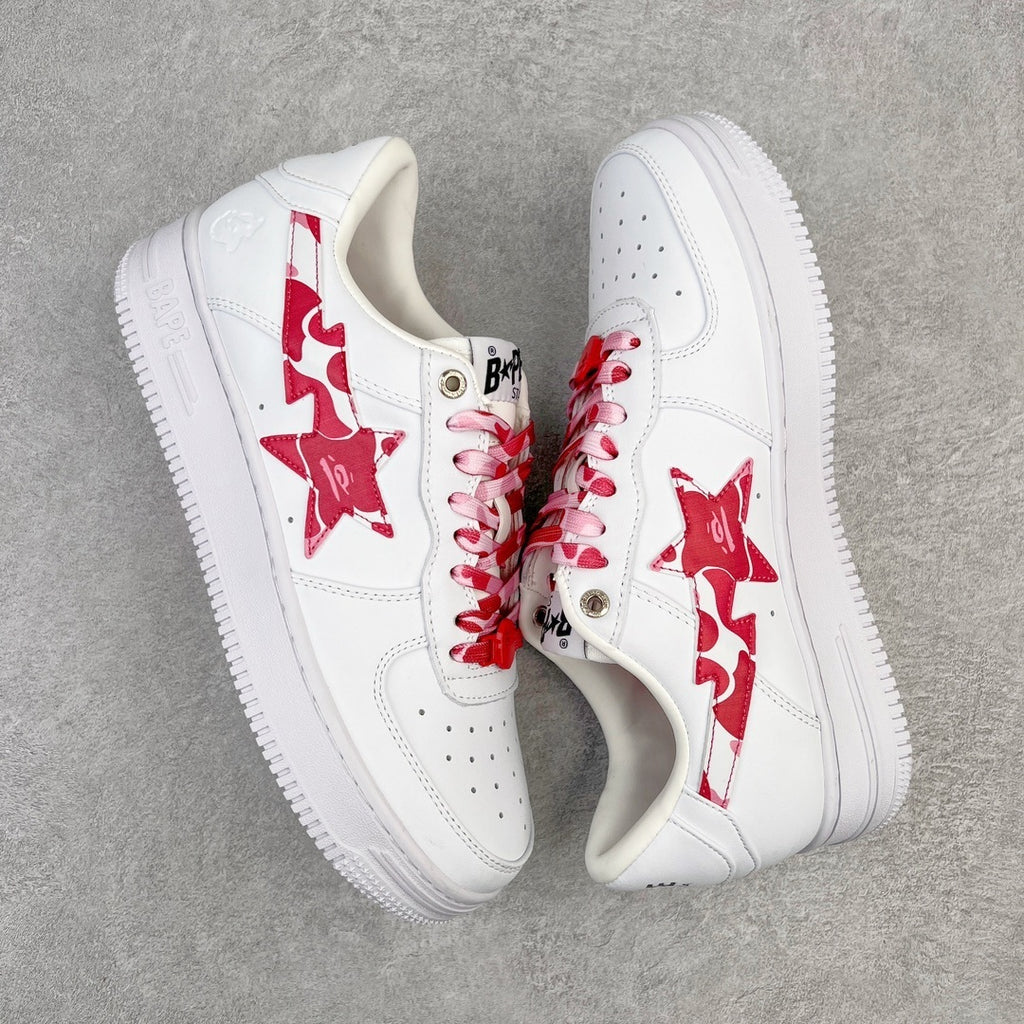 Bape Sta "White ABC Camo Pink"