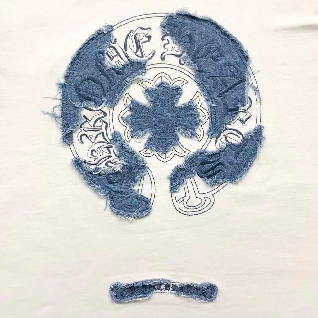 Camiseta Chrome Hearts Horseshoe Denim