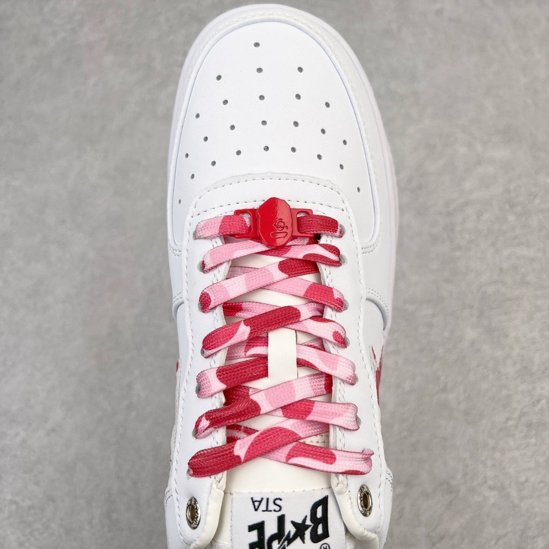 Bape Sta "White ABC Camo Pink"