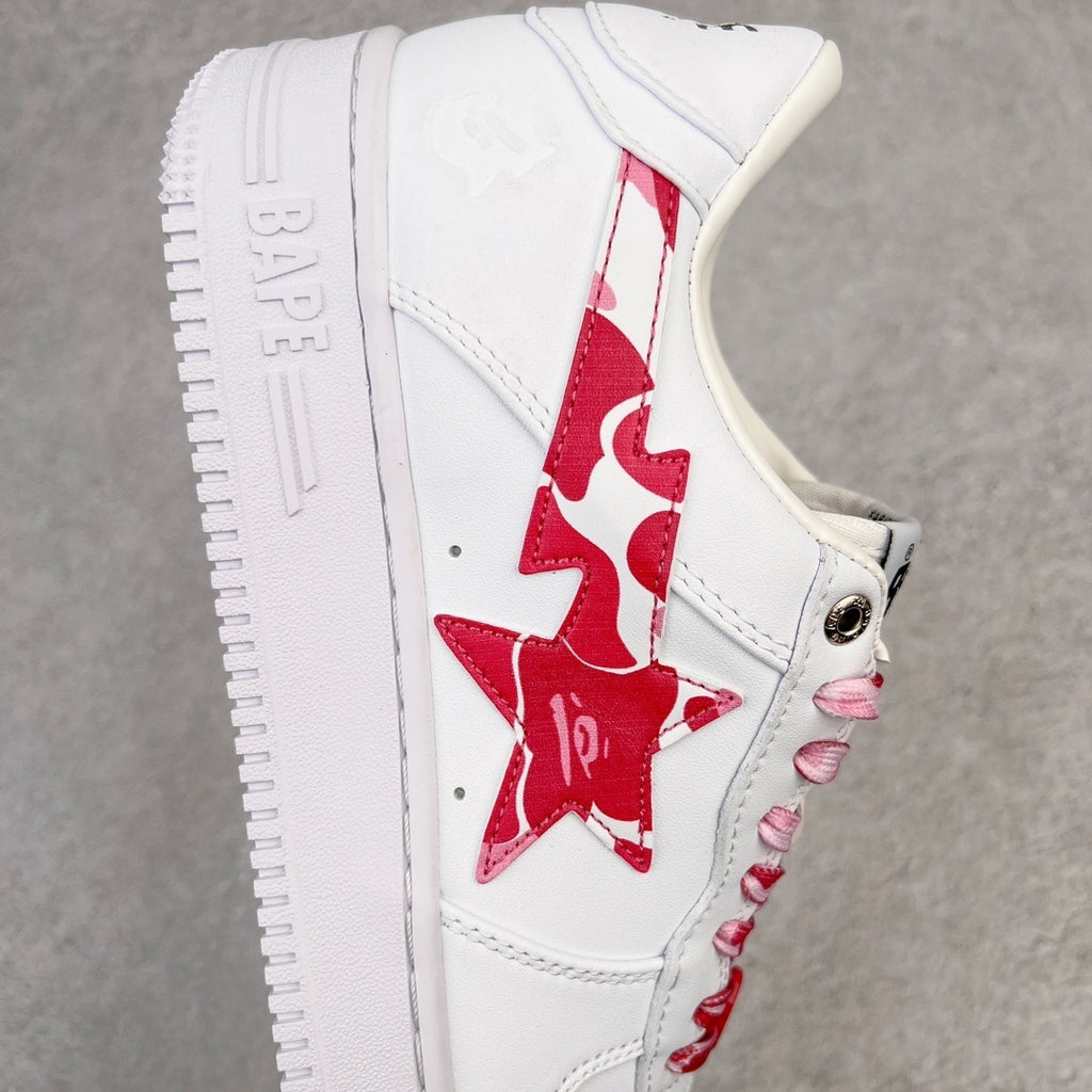 Bape Sta "White ABC Camo Pink"