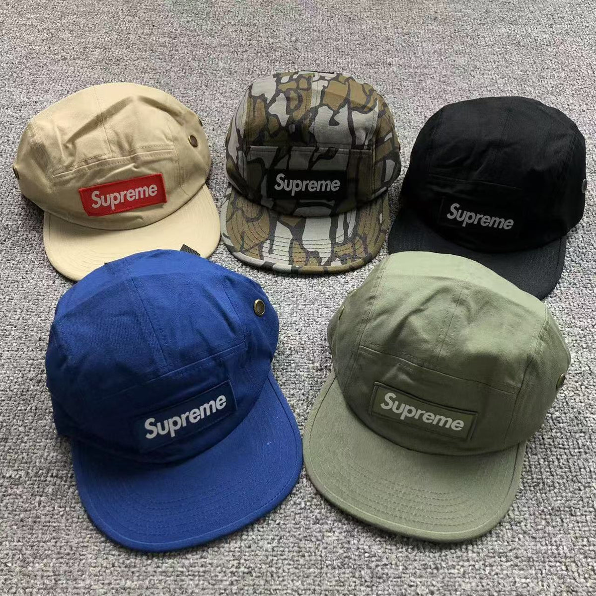 Boné Supreme Logo 5 Panel