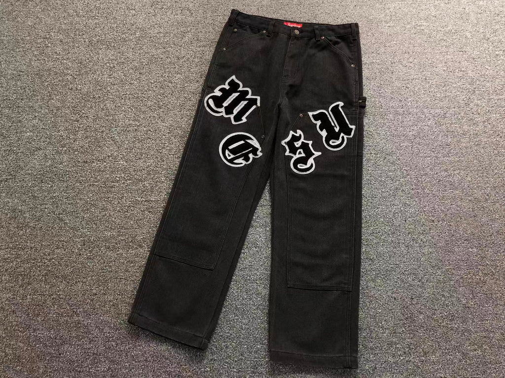 Calça Supreme Old English Canvas Double Knee Painter